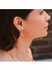 Adeliás Damen Ohrringe – Creole aus Edelstahl in gold