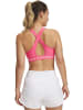 Under Armour Sport-BH "Crossback Mid Bra" in Pink