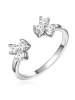 Glanzstücke München Ring aus Sterling Silber mit Zirkonia in silber