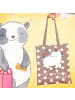 Mr. & Mrs. Panda Tasche Einhorn Stolzieren mit Spruch in Braun Pastell
