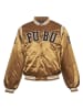 FUBU College Jacket in brown/black/creme