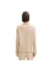 Tom Tailor Pullover in beige plaited structure knit