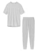 Schiesser Schlafanzug Cotton in Grau