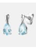 Diamant L'éternel Ohrringe aus 585 Weißgold mit Topas