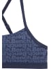 Bench Bustier-Bikini in marine bedruckt