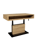 58 aufm Kessel COUCHTISCH Höhenverstellbar Else 2 110x59x60 Holzwerkstoff Asteiche