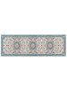 Beliani Kurzflor GORDES in Beige/Blau - (W) 80 x (L) 240 cm