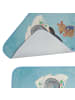 Mr. & Mrs. Panda Badteppich Pinguin & Maus Wanderer ohne Spruch in Eisblau