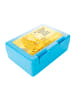 Mr. & Mrs. Panda Brotbox Giraffe Kind Design mit Spruch in Weiß