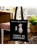 Mr. & Mrs. Panda Tote Bag Tierarzt Leidenschaft mit Spruch in Schwarz