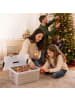 relaxdays Weihnachtskugel Aufbewahrungsbox in Transparent - (B)51 x (H)24,5 x (T)38,5 cm