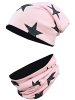 TupTam Unisex Kinder Beanie Mütze Schlauchschal Set in rosa Modell 1