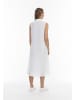 RISA Damen Midikleid Aus Leinen in Weiss