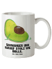 Mr. & Mrs. Panda Riesenkaffeetasse Avocado Schwangerschaft mit S... in Weiß