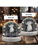 Mr. & Mrs. Panda Schneekugel Weihnachten Elefant Biene mit Spruch in Kreidetafel