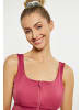 IZIA Damen Crop-Top in Dunkelrosa