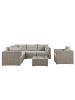 Beliani 7-tlg Lounge Set CONTARE in Grau/Beige