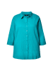 Ulla Popken Hemdbluse in tiefes aqua