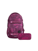 Coocazoo Schulrucksack-Set PORTER "Berry Bubbles" 2-tlg. in Lila