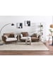 Beliani 2-tlg 3-Sitzer Sofa BOLGA in Braun/Weiß