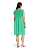 Betty Barclay Plisseekleid kurzarm in Green/Cream