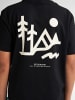 Petrol Industries Rückenprint T-Shirt Tetons in Schwarz