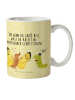Mr. & Mrs. Panda Camping Tasse Raupe Schmetterling mit Spruch in Gelb Pastell