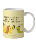 Mr. & Mrs. Panda Kindertasse Raupe Schmetterling mit Spruch in Gelb Pastell