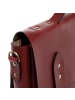 SID & VAIN Leder-Aktentasche Leder Businesstasche Unisex BOSTON in rot