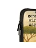 Mr. & Mrs. Panda Laptop Tasche Giraffe Zufrieden Design mit Spruch in Weiß