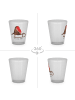 Mr. & Mrs. Panda Schnapsglas Rotkehlchen Schlitten ohne Spruch in Transparent