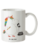Mr. & Mrs. Panda XL Tasse Einhorn Sekretärin ohne Spruch in Weiß
