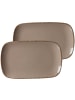 2er Set Platten Casa in Grau 33 x 20 cm