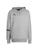 Puma Hoodie Hoops Team in hellgrau / schwarz