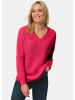 GOLDNER Kaschmirpullover mit V-Ausschnitt in pink