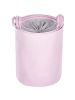 Beliani 3er-Set Wäschekorb ARCHA in Rosa/Grau