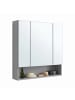 VASAGLE Badezimmerschrank Kailyn in Grau - (B)70 x (H)75 x (T)16.5 cm