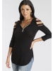 Melrose 3/4-Arm-Shirt in schwarz
