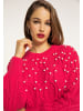 faina Strickpullover in Rot