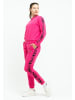 Tom Barron Freizeitanzug Tom Barron Zebra Pattern Sweatshirt And Pant Set in FUCHSIA