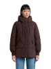 Marc O'Polo DENIM Lange Kapuzen-Steppjacke relaxed in Espresso Brown
