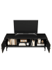 ABRIHOME TV-Schrank in Schwarz 150 cm mit Kontrastdesign Stauraum und Fächern