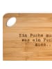 Mr. & Mrs. Panda Holzbrett Ein Fuchs muss tun,... mit Spruch in Braun