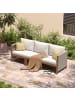 home24 Loungeset Bayton 3-teilig Kombi B in Beige / Braun