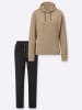 Plantin Hausanzug in camel-schwarz