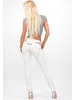Cipo & Baxx Damen Regular Fit Jeans Mid Waist in White