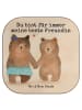 Mr. & Mrs. Panda Untersetzer Tee Bär Freundin Design mit Spruch in Weiß
