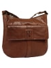 SPIKES & SPARROW Umhängetasche echt Leder in cognac