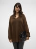 Vero Moda Strickpullover in Pinecone