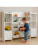 relaxdays Kinderregal in Weiß - (B)139 x (H)94 x (T)30 cm
